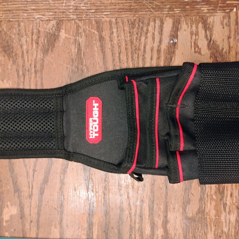 Black and Red Tool Belt